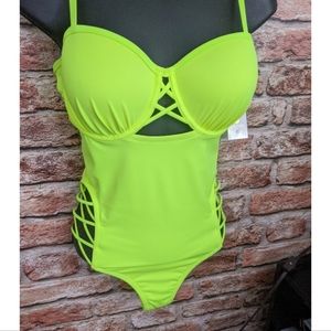 BNWT Neon one piece swimsuit